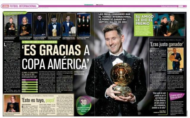 开云-王勤伯：梅西获奖之后，世界各大媒体这样报道……②